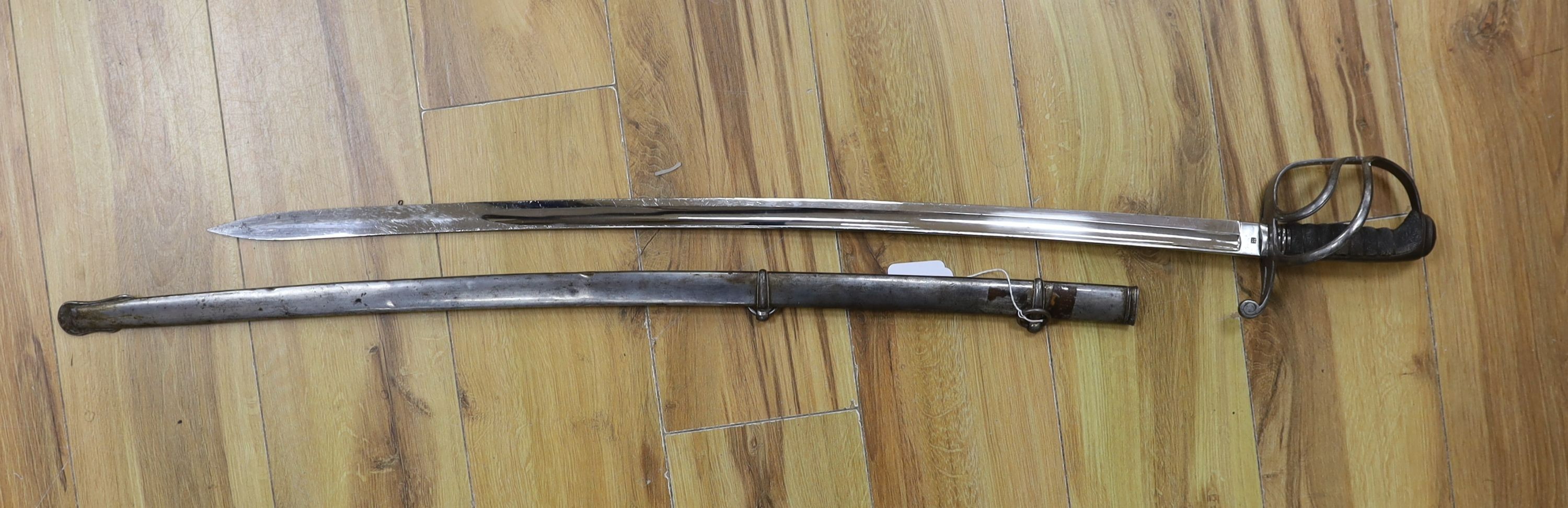 Two late 19th century cavalry sabres